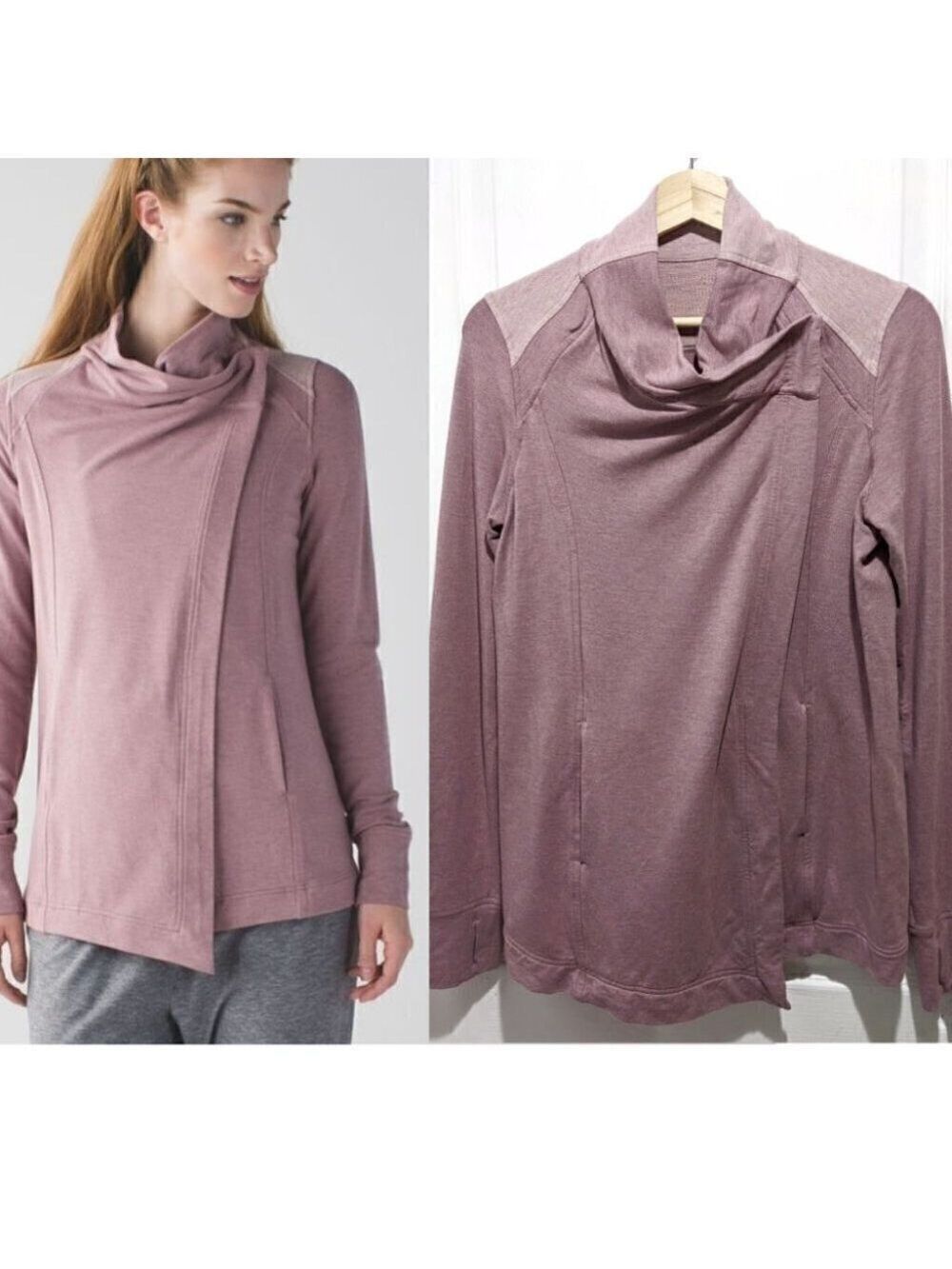 Lululemon | Coast Wrap Heathered Mod Chalky Rose
